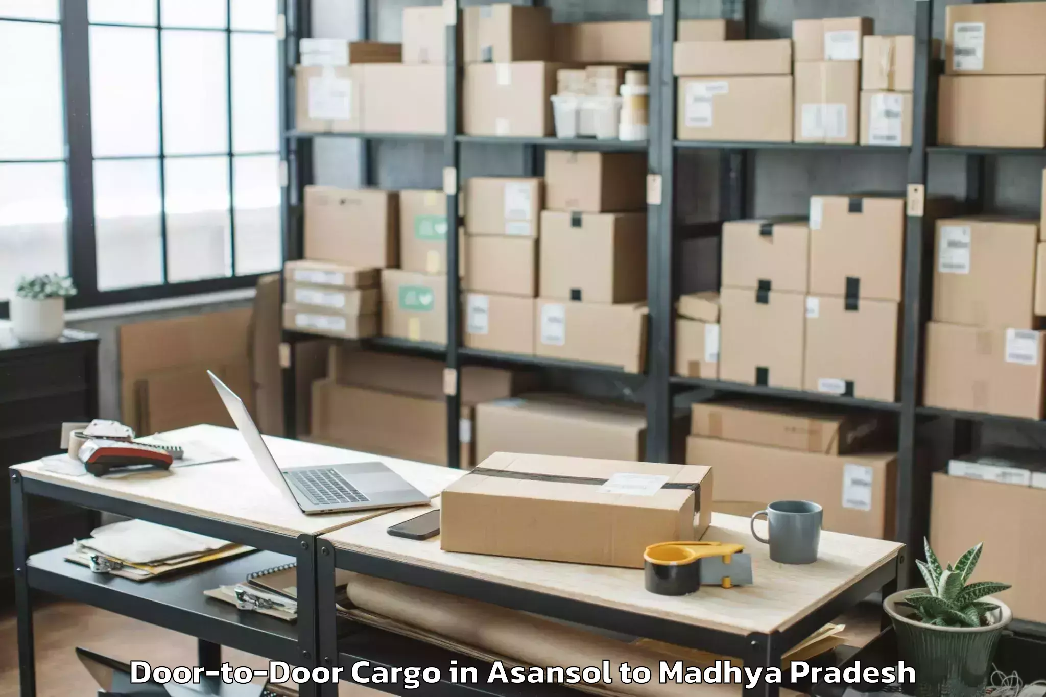 Book Asansol to Dola Door To Door Cargo Online